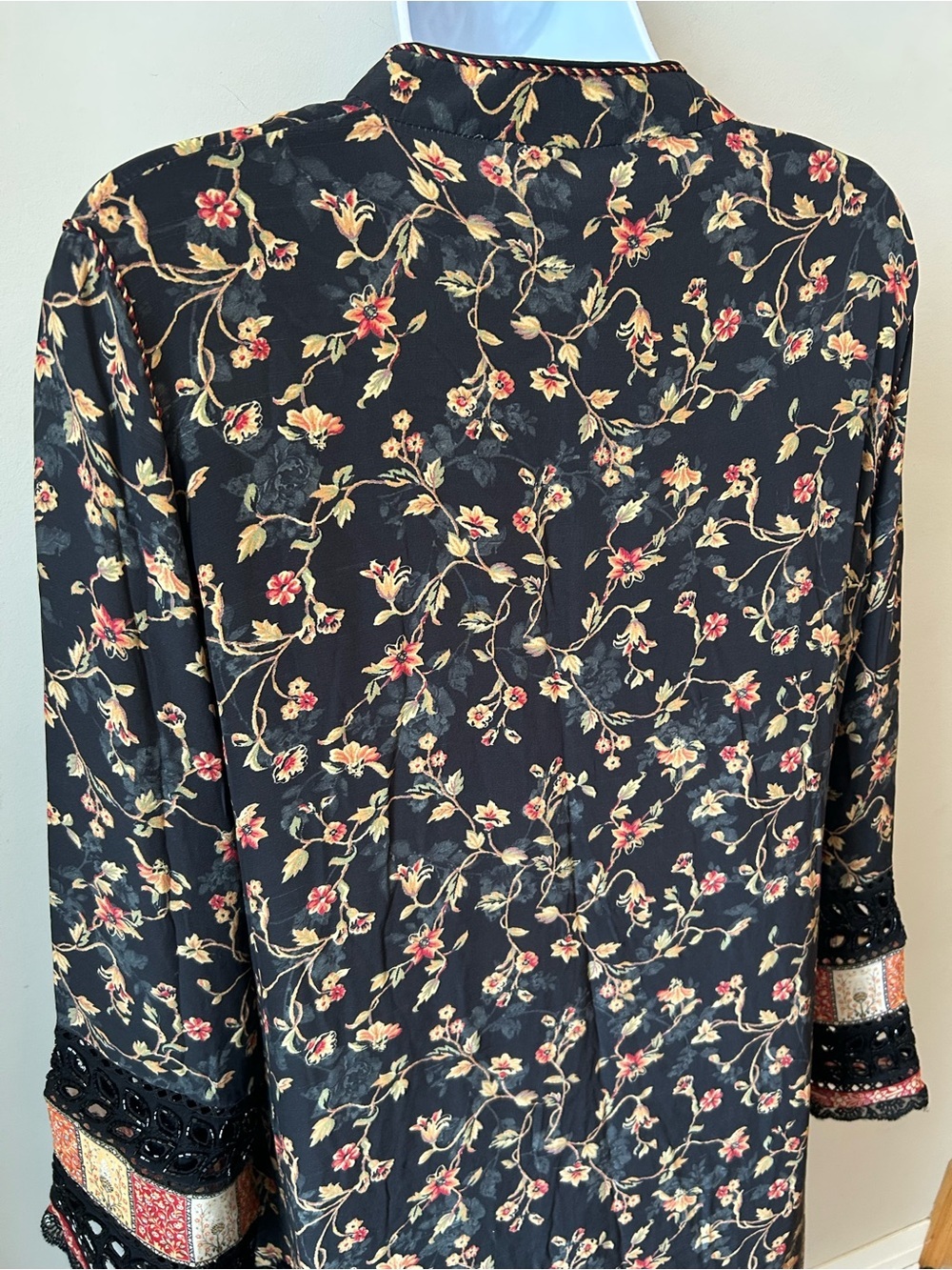 Stunning Kaftan Tunic Dress Boho Luxe Embroidered | Johnny Was Style Artisan - Picture 11 of 16
